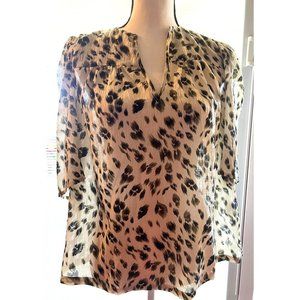 Anthropologie See U Soon Abstract Top